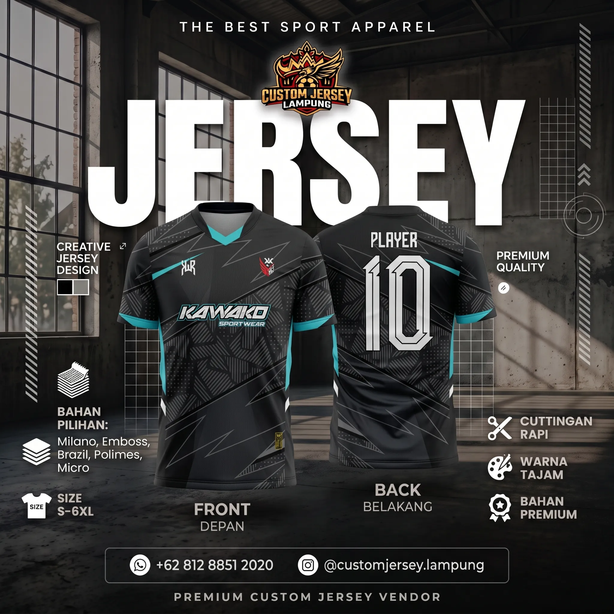 Hasil produksi Jersey Futsal oleh Buat Jersey