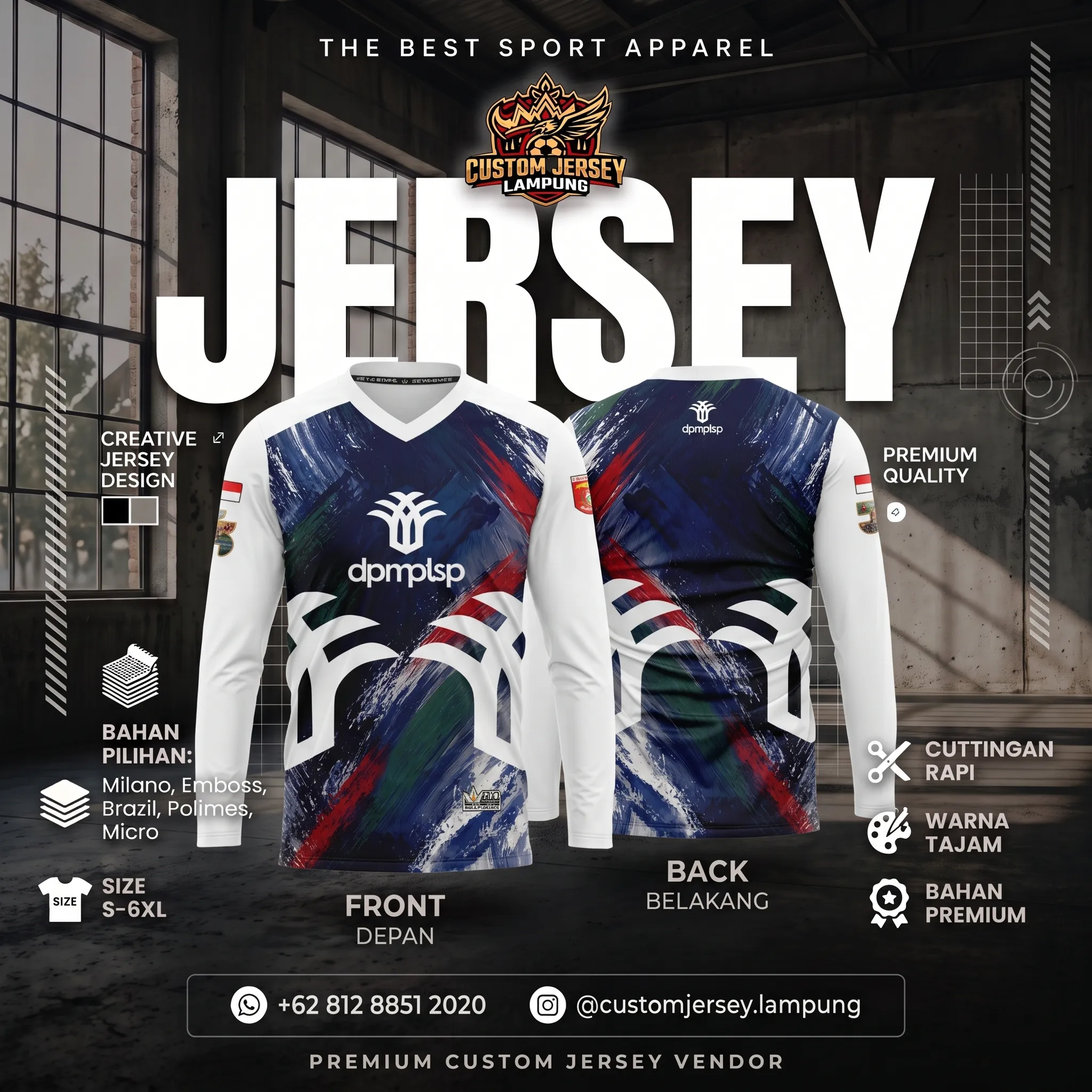 Hasil produksi Jersey Instansi oleh Buat Jersey