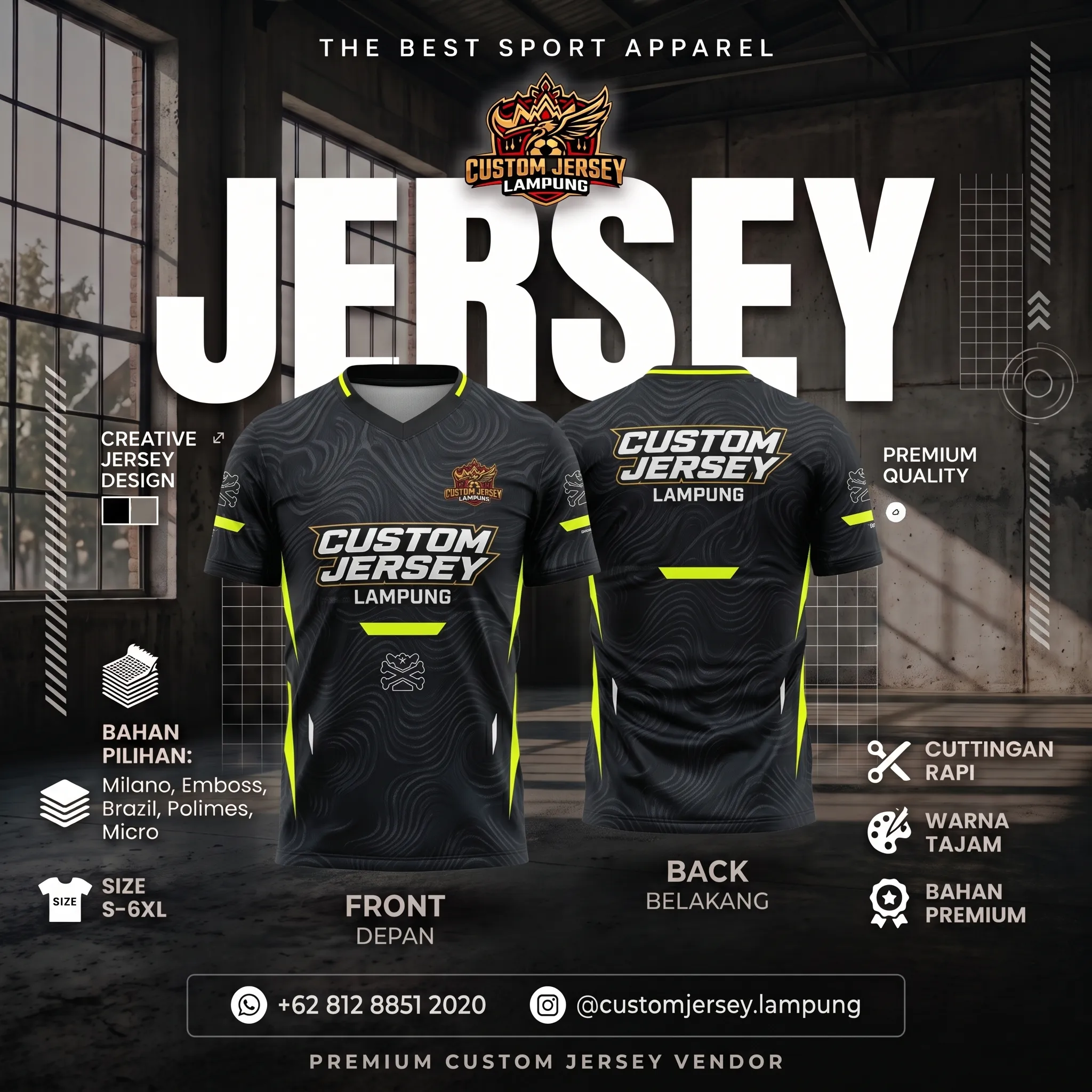 Hasil produksi Jersey Motor Night Ride oleh Buat Jersey